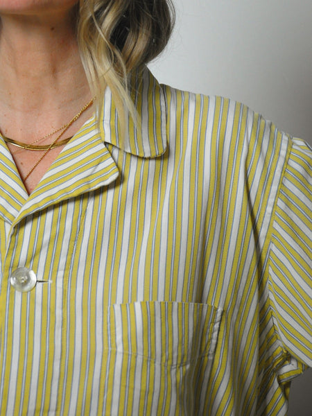 1980's Christian Dior Pajama Shirt