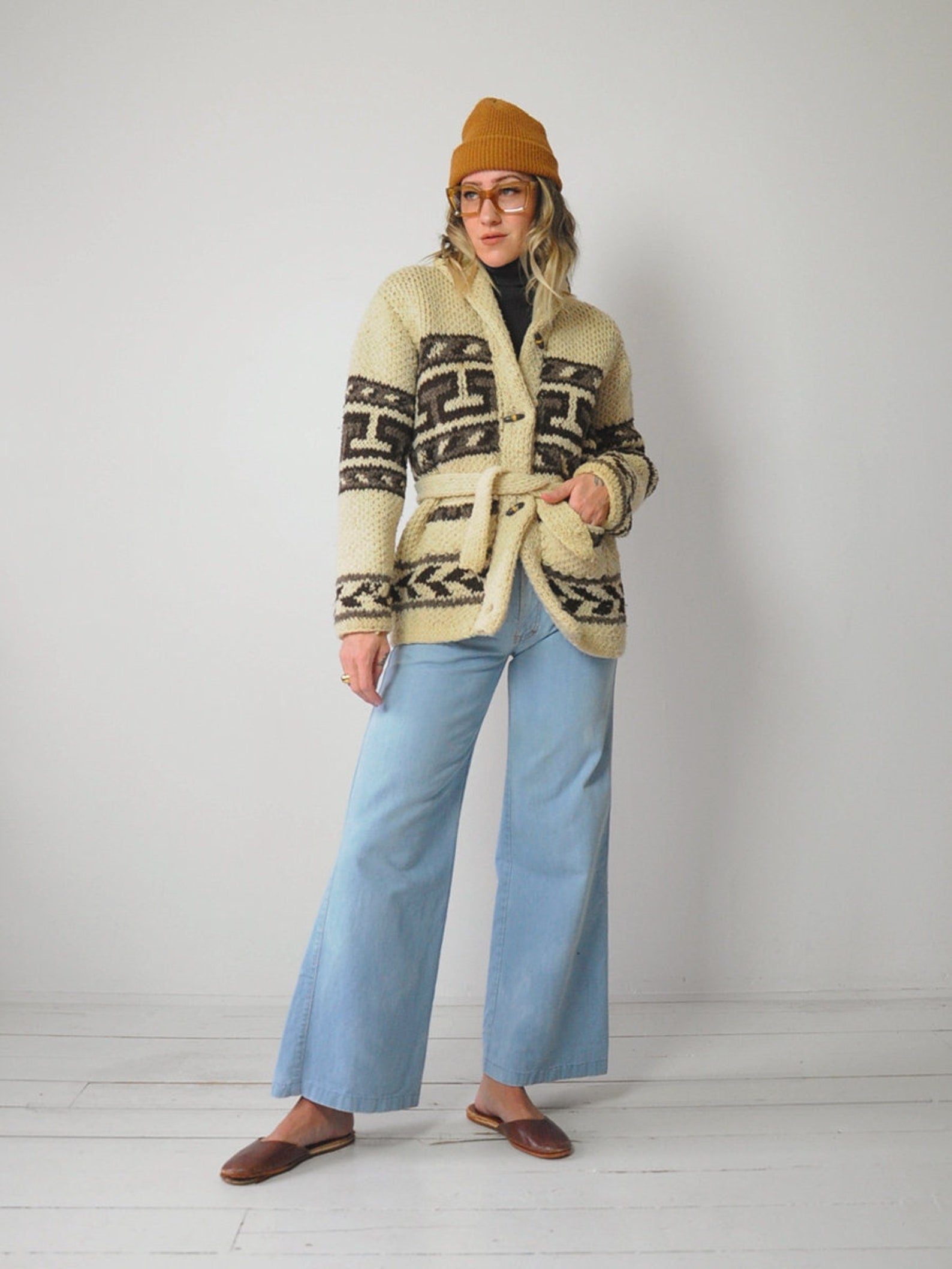1960's Hand Knit "Marilyn" Cardigan