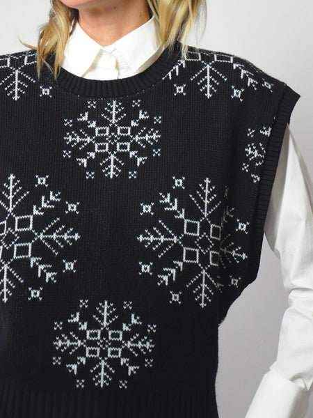 Snowflake Sweater Vest