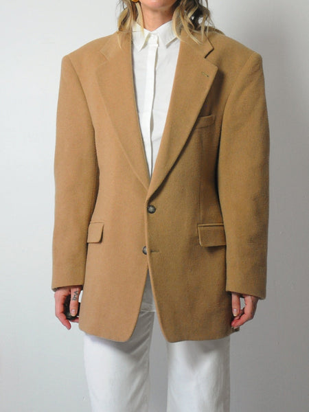 Camel Hair Menswear Blazer