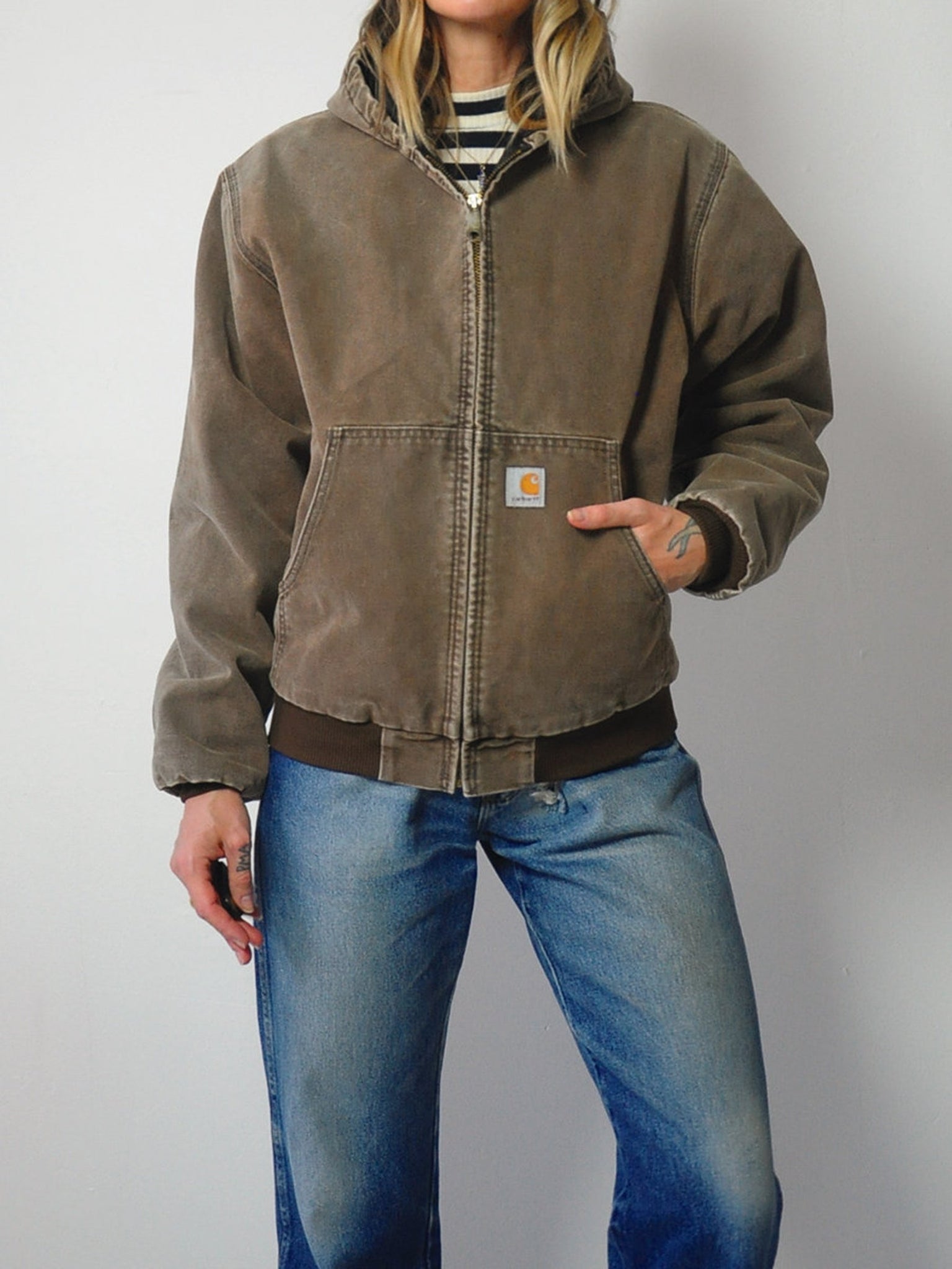 Brown Carhartt Canvas Coat