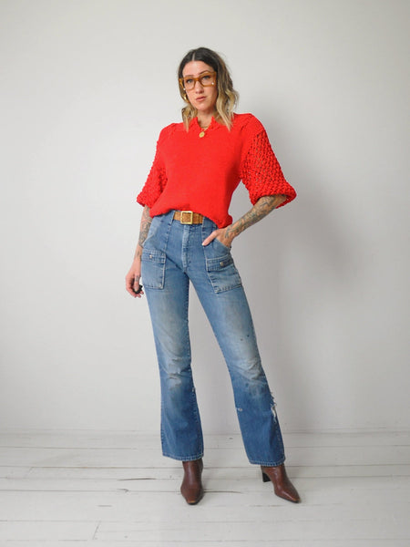 1980's Italian Bubble Knit Sweater