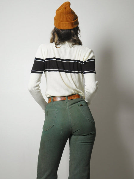 1970's Hunter Green Lee Jeans 30x28