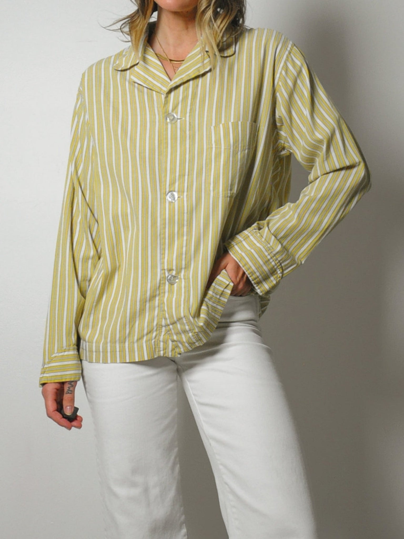 1980's Christian Dior Pajama Shirt