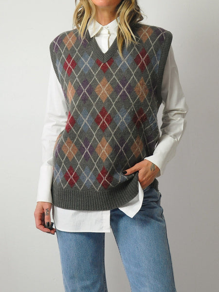 Argyle Menswear Sweater Vest