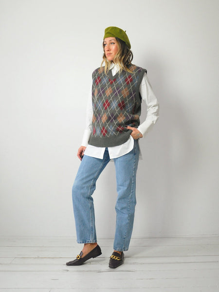 Argyle Menswear Sweater Vest