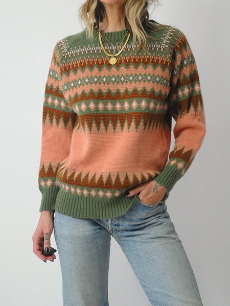 1970's Diamond Ski Sweater