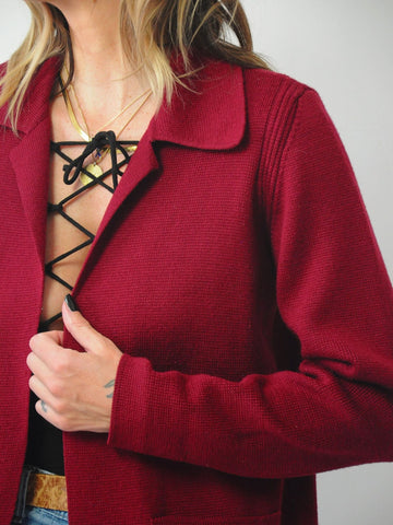 Italian Merino Wool Cardigan