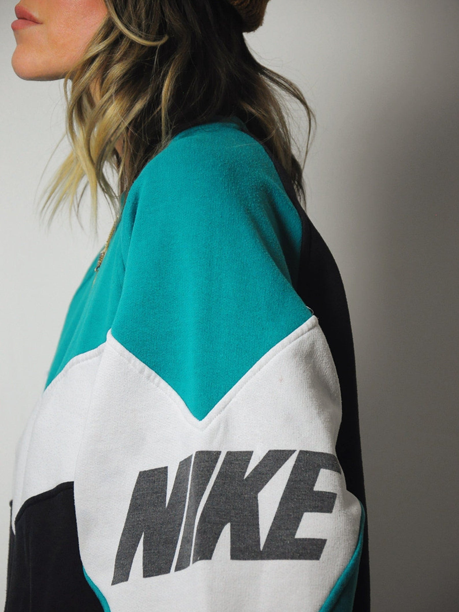 1990's Striped Nike Sweatshirt