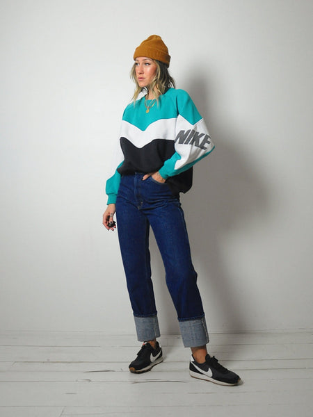 1990's Striped Nike Sweatshirt