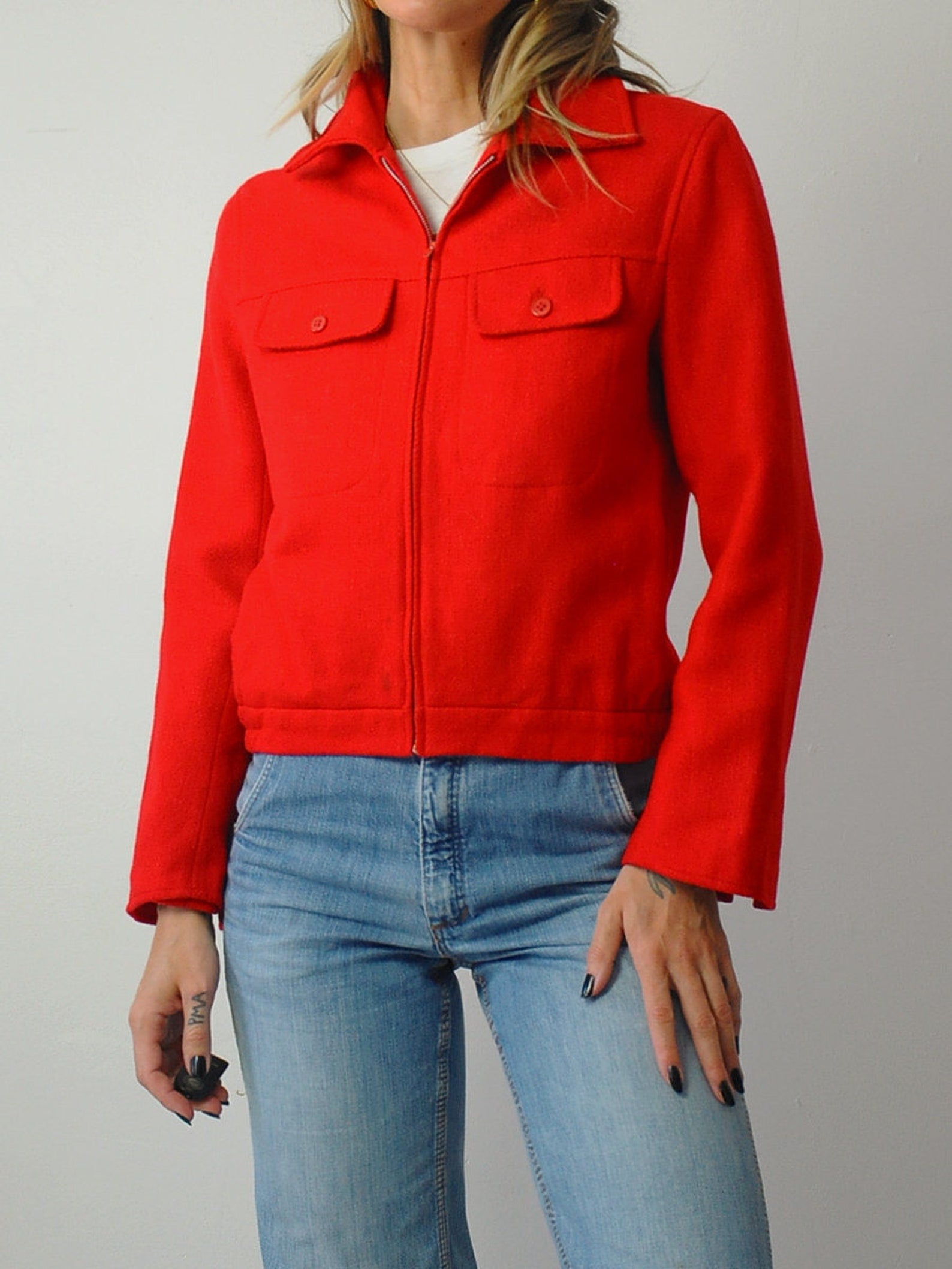 1950's Red Wool Ricky Jacket