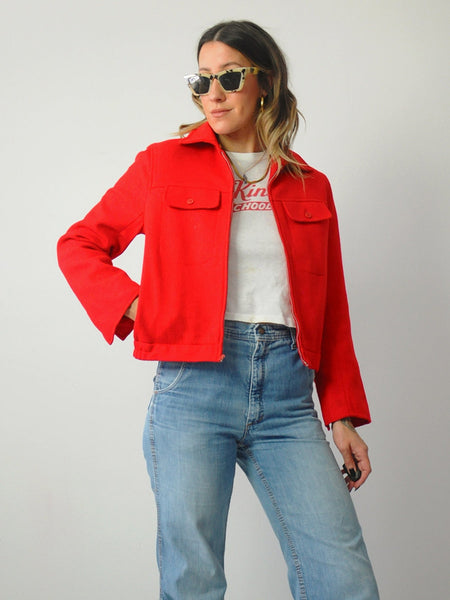 1950's Red Wool Ricky Jacket