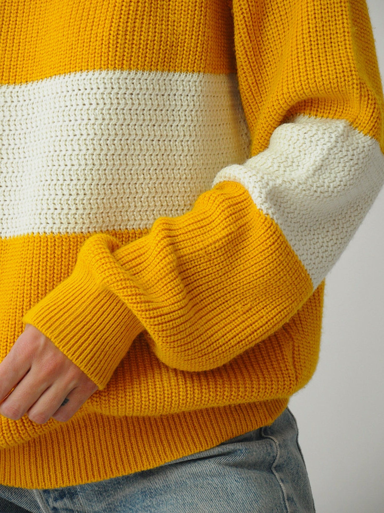 1970's Golden Striped Sweater