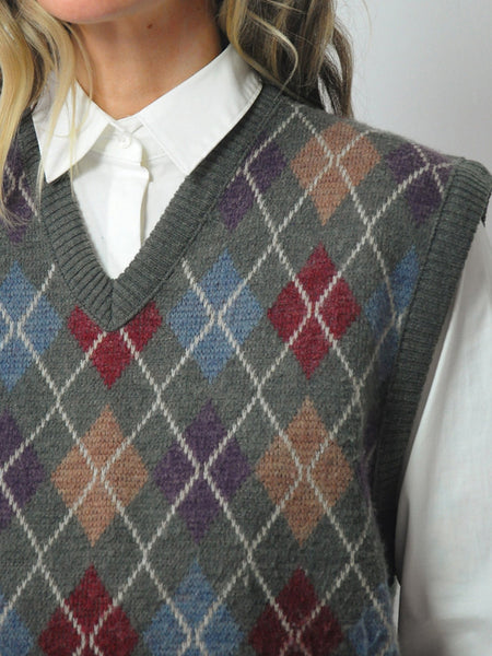 Argyle Menswear Sweater Vest