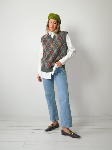 Argyle Menswear Sweater Vest