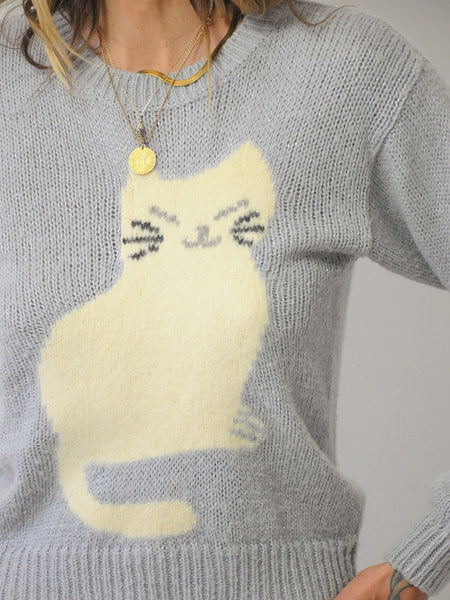 Smiling Cat Angora sweater