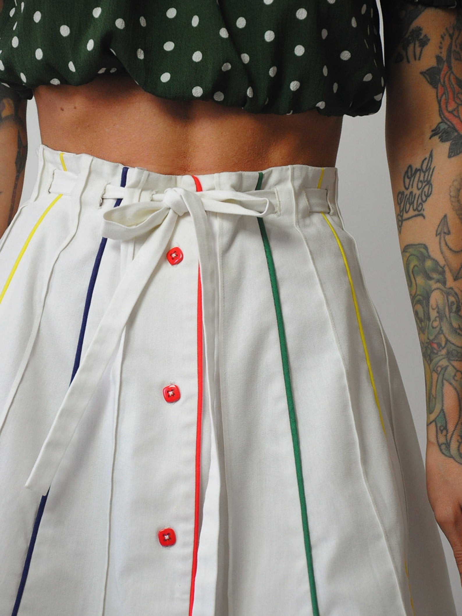 1970's Rainbow Striped Skirt