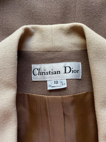 Taupe Christian Dior Power Suit