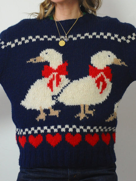 Woolrich Checkered Goose Sweater