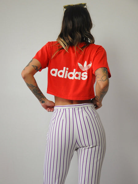 1970's Purple Pinstriped Trousers