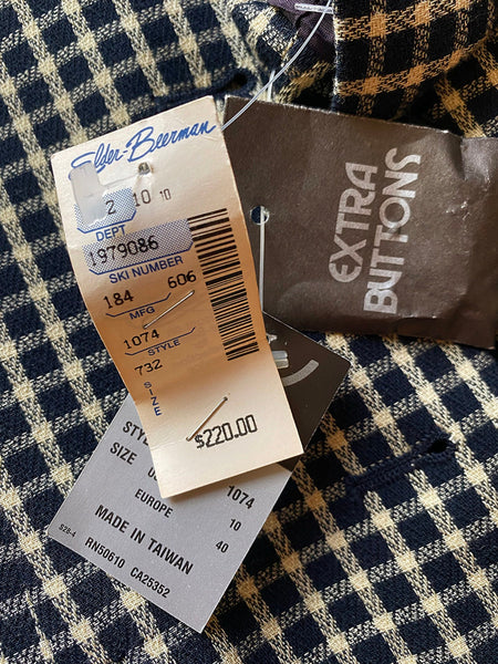 90's Deadstock Plaid Blazer