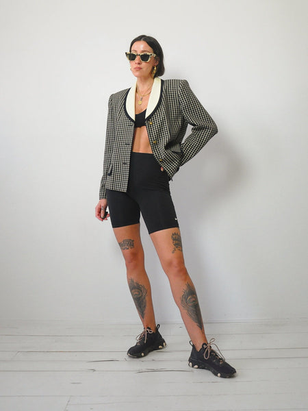 90's Deadstock Plaid Blazer