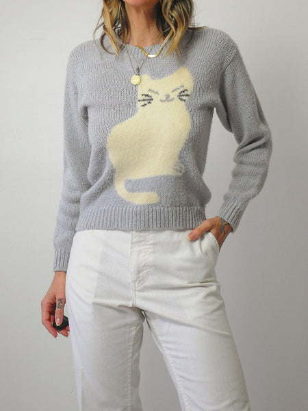Smiling Cat Angora sweater