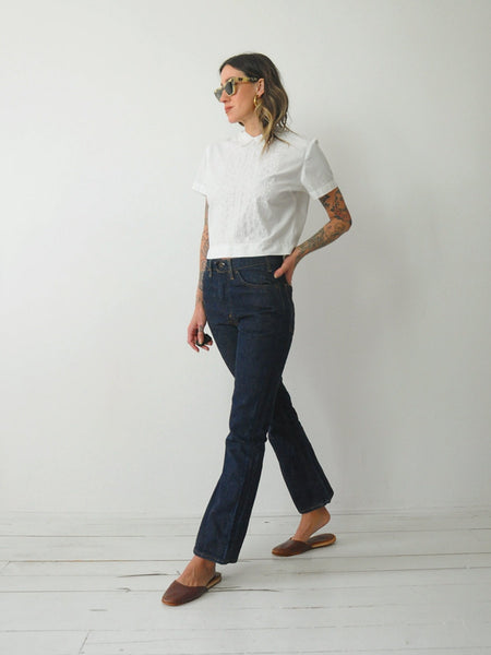 1960's Doris Eyelet Blouse