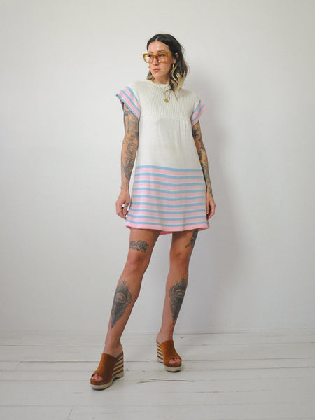 1970's Petite Stripe Sweater Dress