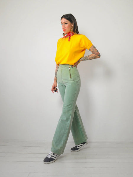 Golden Short Sleeve Sweatshirt