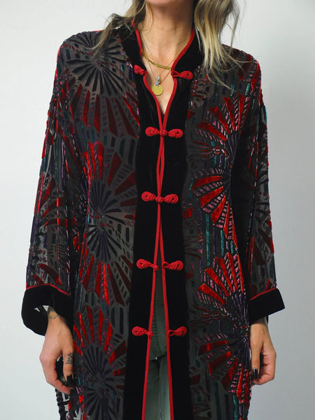 Bob Mackie Velvet Burnout Jacket