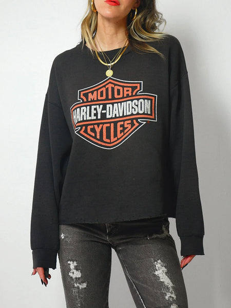Faded Harley Davidson Sweatshirt