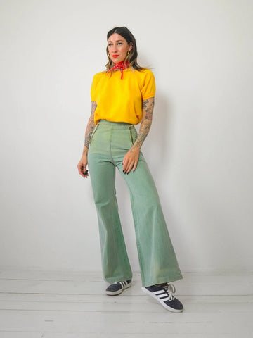 Golden Short Sleeve Sweatshirt