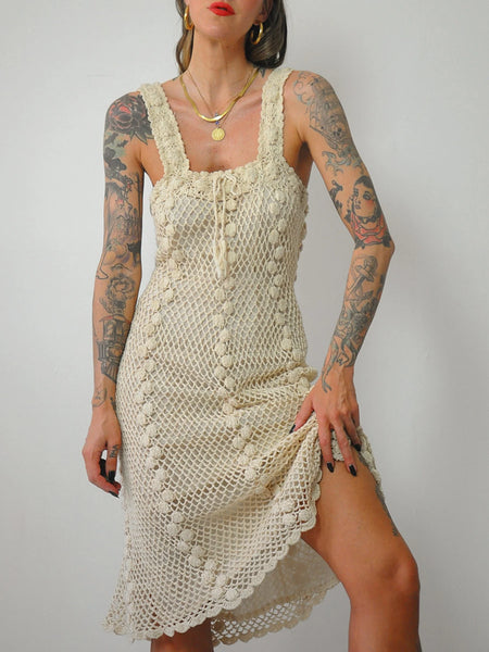 1970's Alyssa Crochet Dress