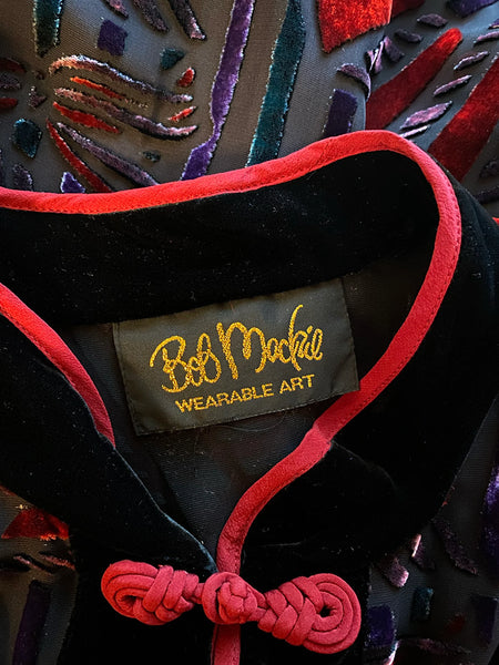 Bob Mackie Velvet Burnout Jacket