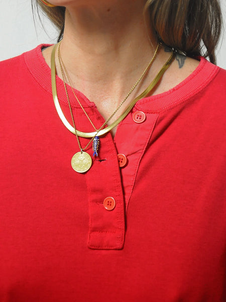 1980's Red Soft & Thin Thermal