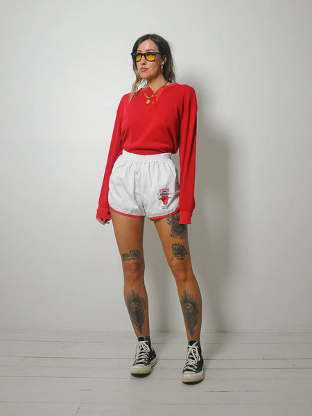 1980's Red Soft & Thin Thermal
