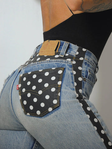 Levi's 501 Custom OOAK Jeans 28x32.5