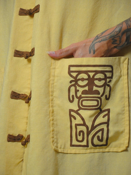 1960's Hawaiian Tiki Pocket Robe