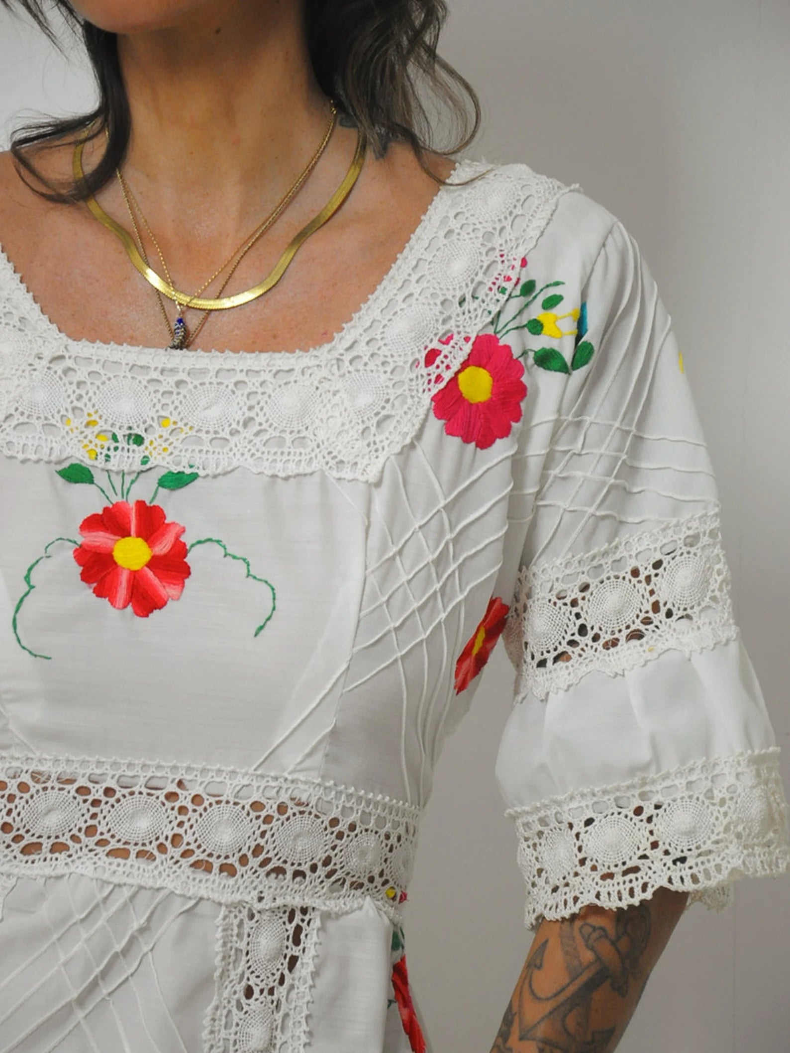 1970's Callista Embroidered Dress