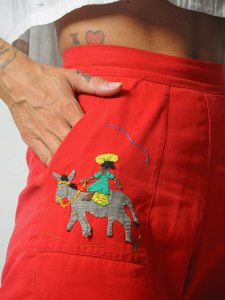 1950's Palm Tree Pocket Shorts