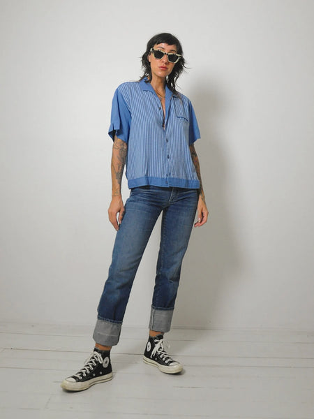 1950's Single stitch Striped Shirt