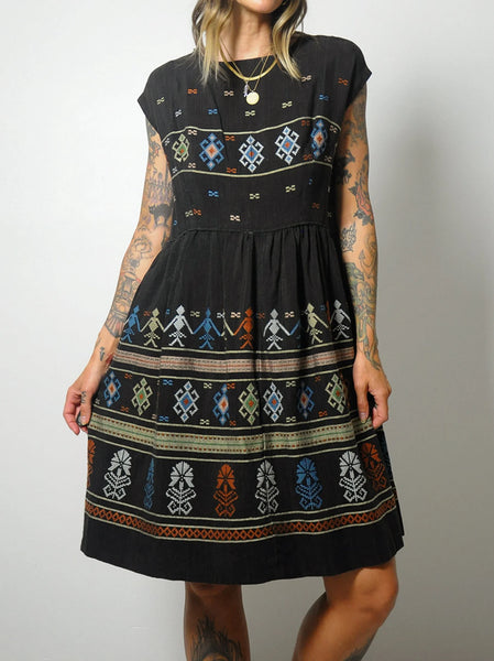 1960's/70's Camille Embroidered Dress
