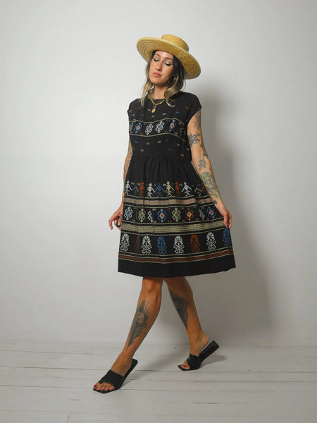 1960's/70's Camille Embroidered Dress