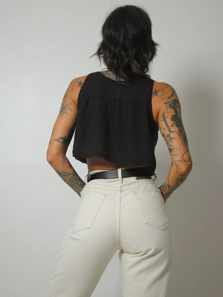 Ecru Exposed Button Fly Jeans 28x32