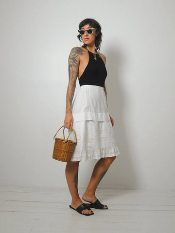 Theodora Edwardian Cotton Skirt