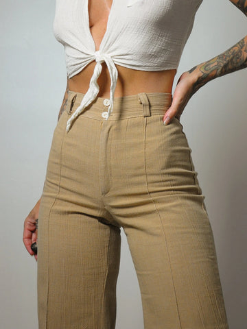 1970's Sand Woven Flares 24x29.5