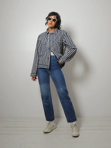 Hickory Stripe Denim Jacket