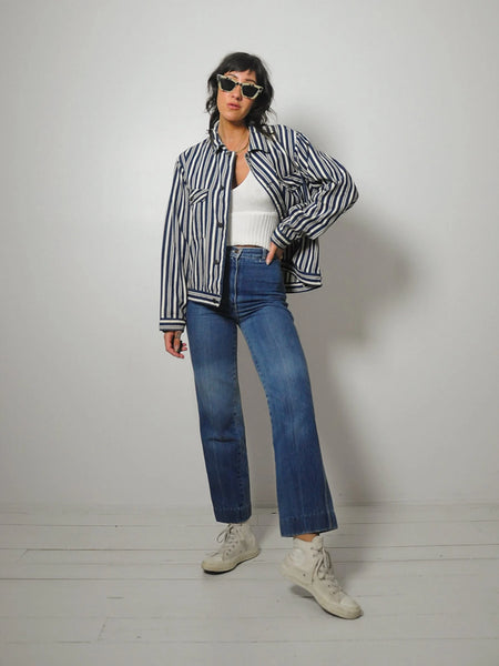 Hickory Stripe Denim Jacket