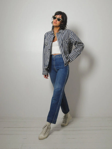 Hickory Stripe Denim Jacket